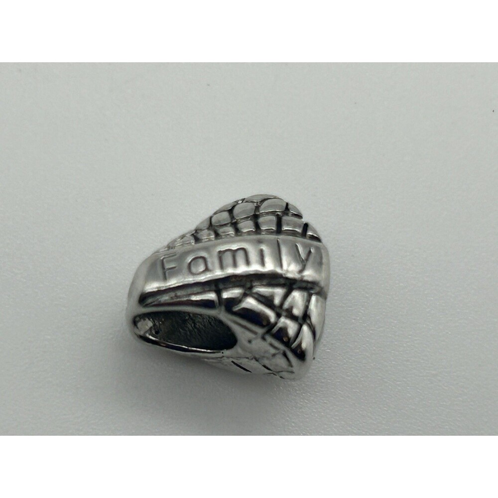 Chamilia Sterling Silver Family Heart Charm Cham